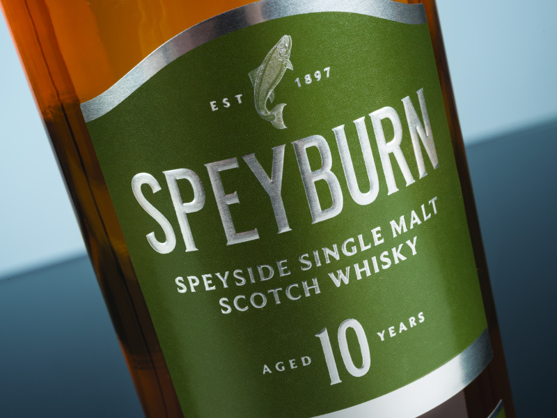 Spey 10YO Bottle angle close up Beauty shot