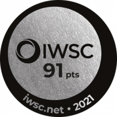 IWSC 2021 - 91 points Silver