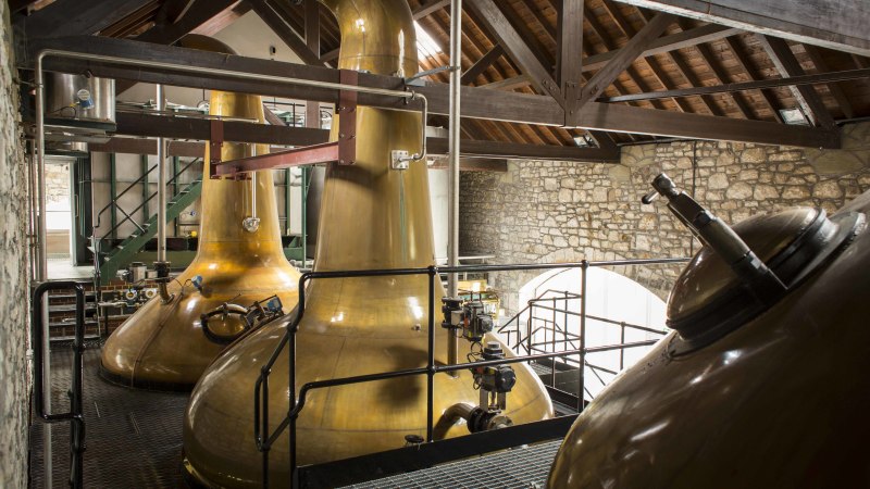Speyburn distillery still room