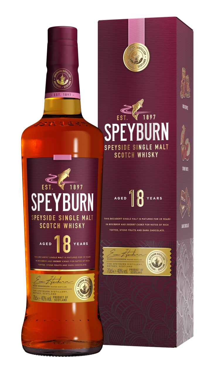 Speyburn 18 year old single malt whisky 